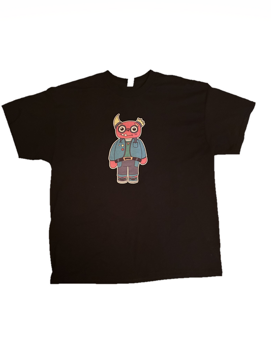 Black short sleeve t-shirt with Monster Design